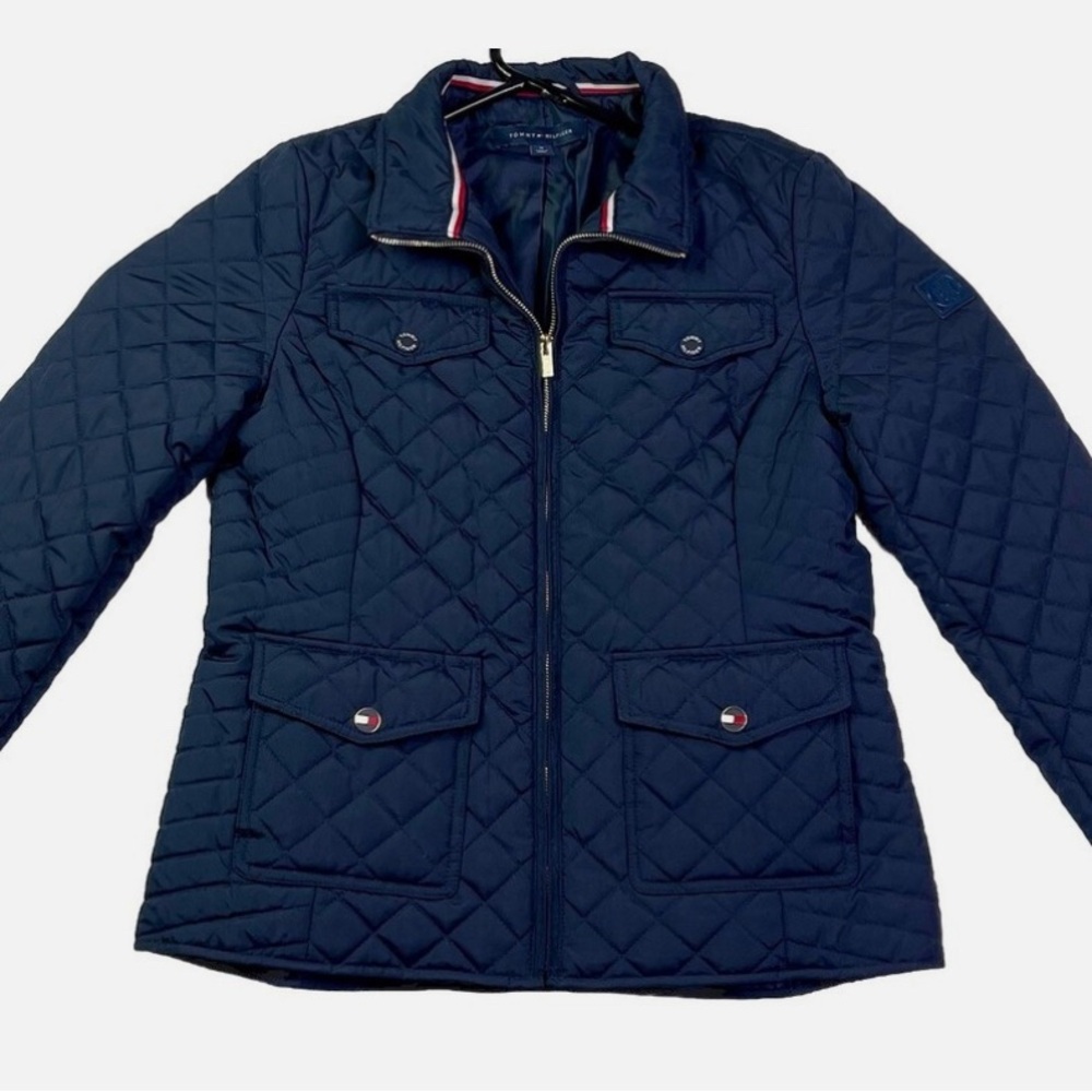 Tommy Hilfiger Dark Blue Quilted Utility Jacket